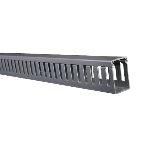 CANALETA RANURADA GRIS 40X60mm