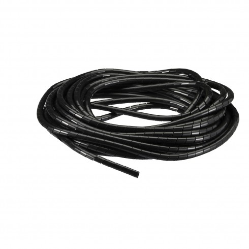 ESPIRAL PARA CABLES, NEGRO 9mm (3/8) x10m