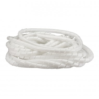ESPIRAL PARA CABLES, BLANCO 19mm(3/4)X10mm