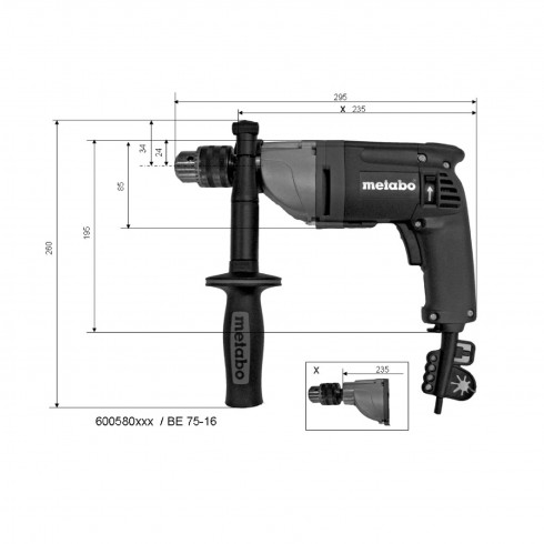 BE 75-16 TALADRO DE ROTACIÓN