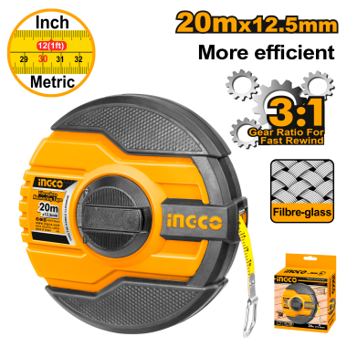 CINTA METRICA AGRIMENSOR 12.5MM X 20M 2