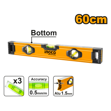 NIVEL ALUMINIO 60CM 2