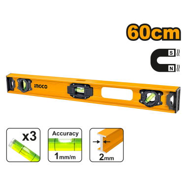 NIVEL ALUMINIO 60CM 2