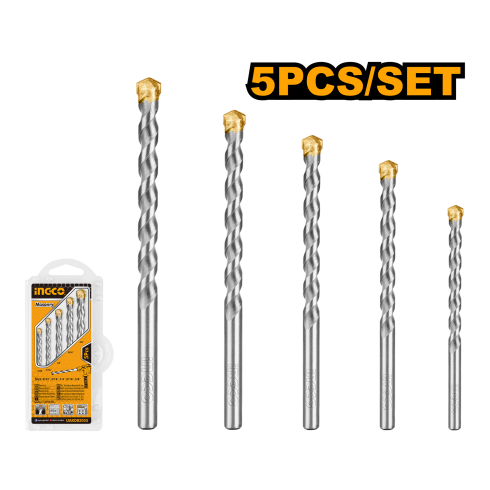 JUEGO DE BROCAS DE MAMPOSTERÍA | 5 PIEZAS