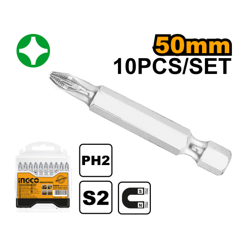 JUEGO DE PUNTAS ATORNILLADOR PHILLIPS PH2 50MM...