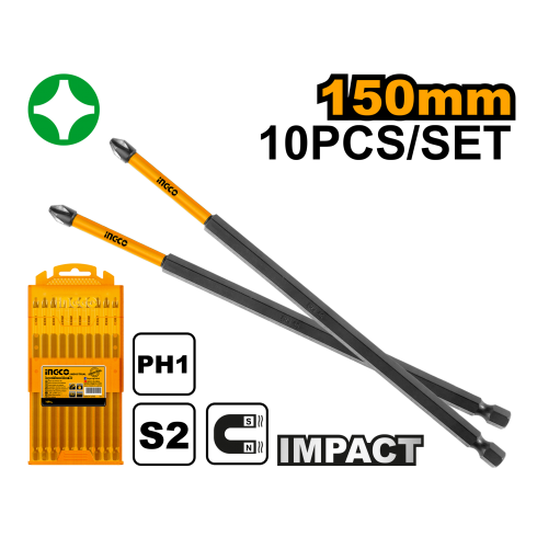 JUEGO DE PUNTAS DE IMPACTO 150MM | 10 PIEZAS