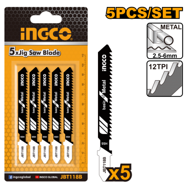 SIERRAS DE CALAR PARA METAL | 5 UNIDADES 2