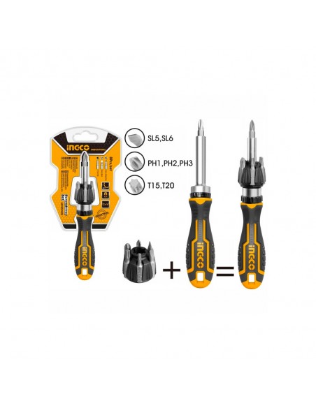 DESTORNILLADOR 8 PUNTAS INTERCAMBIABLES