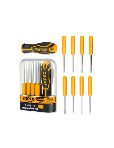 DESTORNILLADOR 8 PUNTAS IMAN INTERCAMBIABLES