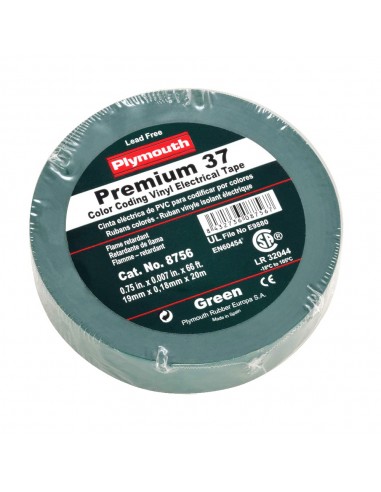 CINTA PLYMOUTH PREMIUM 37 VERDE 7.0 20MX 19MM