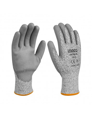 GUANTES GRIS RESISTENTE A CORTES TALLA XL