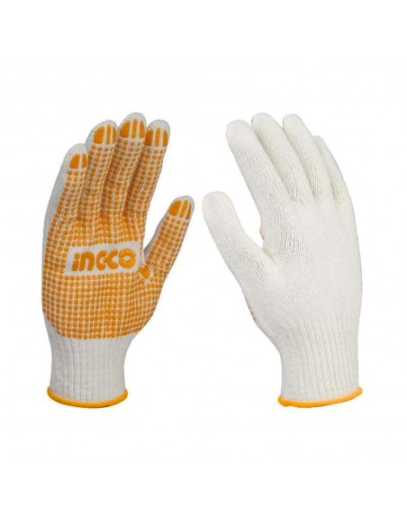 GUANTES ALGODON PVC EN PALMA Y PULGAR