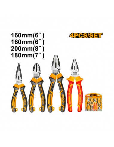 JUEGO DE ALICATES COMÚN Y AISLADO | 4 UNIDADES
