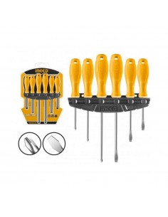 JUEGO DE DESTORNILLADORES AMARILLOS | 6 UNIDADES 2