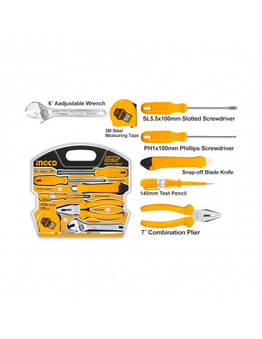 JUEGO DE HERRAMIENTAS MANUALES | 7 UNIDADES