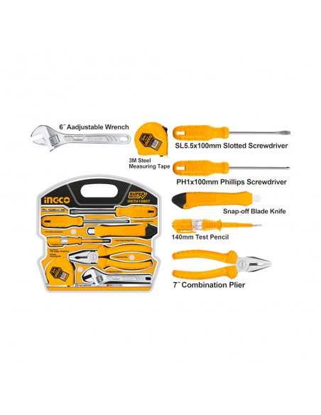 JUEGO DE HERRAMIENTAS MANUALES | 7 UNIDADES