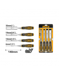 JUEGO DE CINCELES CARPINTERO | 4 UNIDADES 2