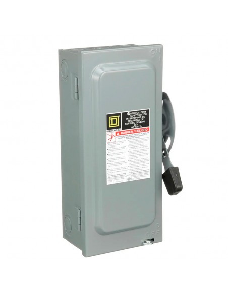 INTERRUPTOR DE SEGURIDAD USO GENERAL 60 AMPS INTERIOR
