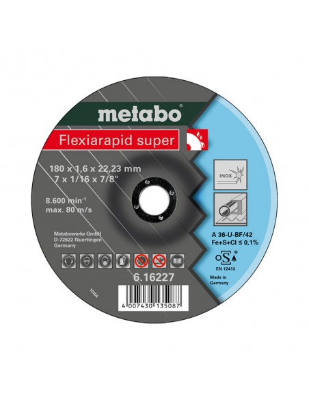 DISCO DE 7" FLEXIARAPID SUPER INOX | CAJA DE 25 DISCOS