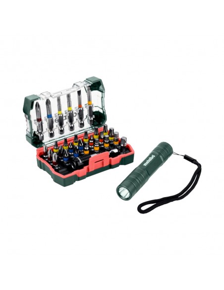 CAJA DE PUNTAS SP, 29 PIEZAS + MINI LINTERNA