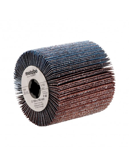 RUEDA ABRASIVA DE LÁMINAS 105x100 mm, P 80