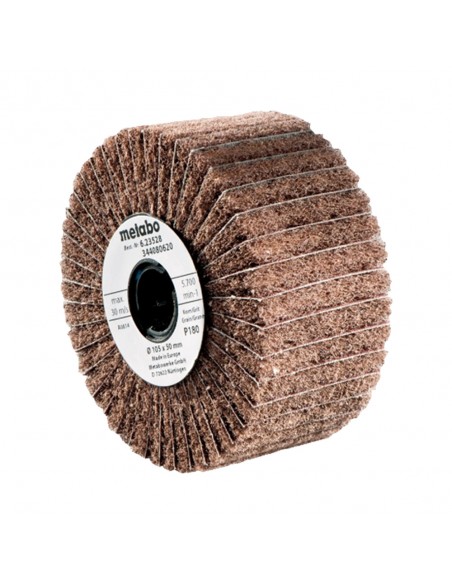 RUEDA ABRASIVA DE VELLÓN/LÁMINAS 105X100 MM, P 180
