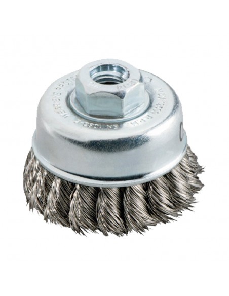 CEPILLO DE ALAMBRE HUECO 65X0,5 MM/ 5/8", ACERO, TRENZADO