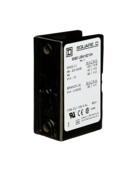 BLOQUE DE DISTRIBUCIÓN DE ENERGÍA 600V 175A