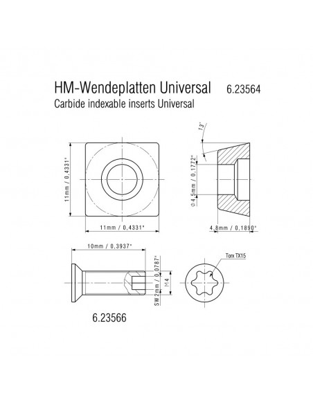 PLACAS REVERSIBLES MD Universal | CAJA 10 UNID