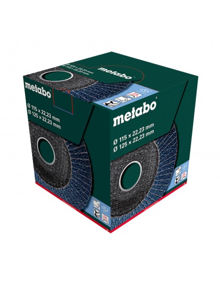 DISCO ABRASIVO DE LÁMINAS 115 MM P 60, SP-CZR | CAJA 10 DISCOS