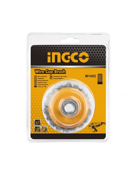 CEPILLO DE TAZA DE ALAMBRE TRENZADO 75MM