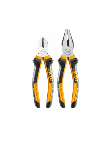 JUEGO DE ALICATES ELECTRICISTA Y CORTE | 2 UNIDADES