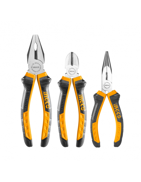 JUEGO DE ALICATES PUNTA FINA | 3 UNIDADES