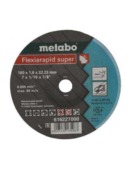 DISCO DE 7" FLEXIARAPID SUPER INOX | CAJA DE 25 DISCOS