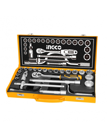 JUEGO DADOS TUBO LLAVE 24 PCS 1/2" | 24 PIEZAS