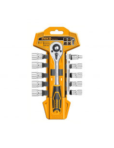 JUEGO DADOS TUBO LLAVE CRIQUE 1/4" | 12 PIEZAS