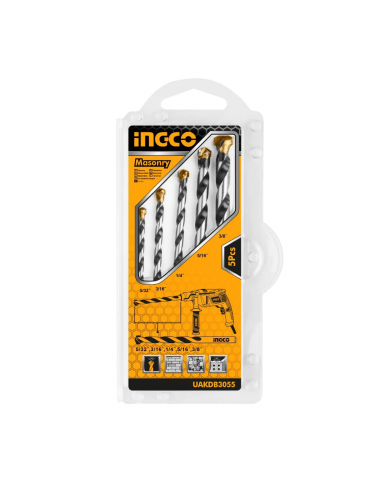 JUEGO DE BROCAS DE MAMPOSTERÍA | 5 PIEZAS