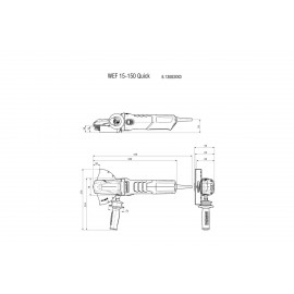 WEF 15-150 QUICK AMOLADORA ANGULAR DE CABEZA PLANA