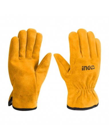 GUANTES MAQUINISTA CUERO 10" INGCO