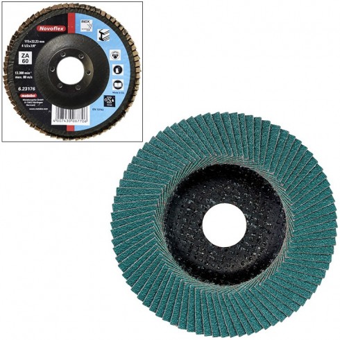 DISCO ABRASIVO DE LÁMINAS 115mm P 60 | CAJA 10...