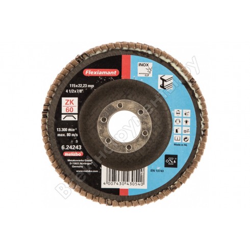 DISCO ABRASIVO DE LÁMINAS 115 mm P 60 | CAJA 10...