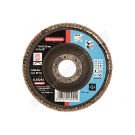 DISCO ABRASIVO DE LÁMINAS 115 mm P 60 | CAJA 10 UNID