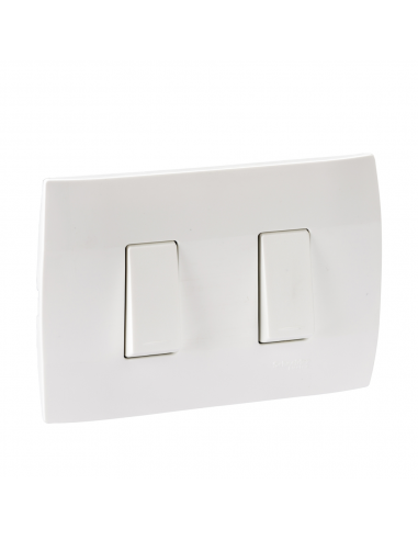 INTERRUPTOR DOBLE BLANCO