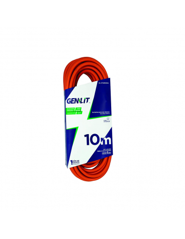 EXTENSION ELEC USO RUDO 10M NARANJA