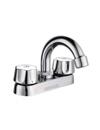 MEZCLADORA LAVABO 4  MANERAL METALICO