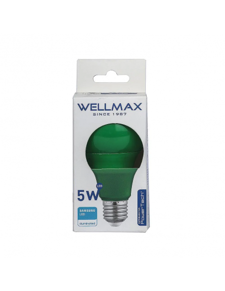 WELLMAX FOCO LED 5W VERDE