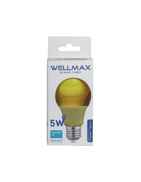 WELLMAX FOCO LED 5W AMARILLO