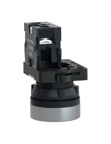 BOTON PULSADOR REDONDO ROJO 22MM RETORNO POR...