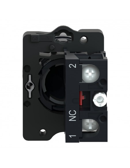 BOTON PULSADOR REDONDO ROJO 22MM RETORNO POR RESORTE 1NC XA2EA42