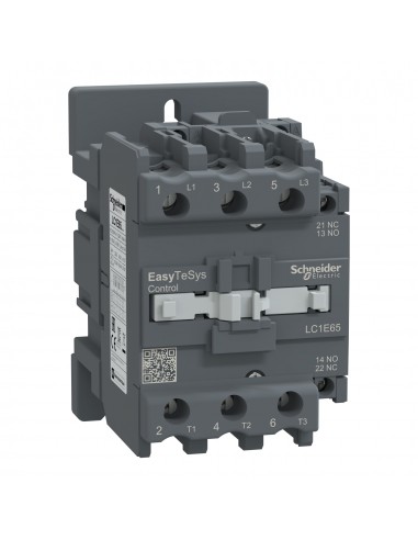 CONTACTOR TESYS EASY 1NA - 1NC 65A EN AC3 BOBINA 110VAC LC1E65F7